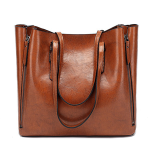 Sac fourre-tout en cuir PU de qualité pour femme, grande capacité, sac à main décontracté, sac pur pour femme, sacs de mode coréens - Product Image 1