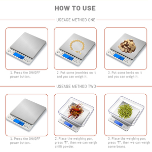 WOWO TECH เครื่องชั่งอาหารชุบเงินมีความแม่นยำสูงเครื่องชั่งดิจิตอล3000กรัมสำหรับยาสูบสมุนไพรและเครื่องเทศ - Product Image 5