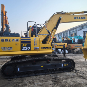 Envío rápido casi nueva máquina usada Komatsu Pc220 excavadoras superventas oruga Japón usado Komatsu Pc220 22ton - Product Image 1