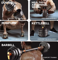 Haltères PINJIAN pour hommes, équipement de fitness à domicile, équipement d'exercice pour les jeunes, haltères réglables, ensemble de kettlebells, dortoir professionnel