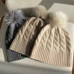 Winter Pure Cashmere Ribbed Skully Beanie <strong>Hat</strong> Caps for <strong>Women</strong> Custom 100% Pointy Cashmere <strong>Hat</strong> <strong>Scarf</strong> Glove <strong>Set</strong> - Product Image 3
