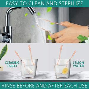 Il raschietto per lingua di rame OEM per adulti 100% rame puro naturalmente antimicrobico bandisce l'alito cattivo e mantiene l'igiene orale - Product Image 5