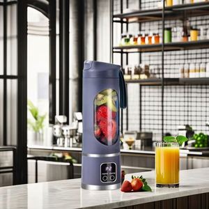 USB Charging Citrus Juicer Portable <b>Mini</b> Mixer Blender Smoothie Maker Rechargeable 400mL Car Use Blender Cup - Product Image 2