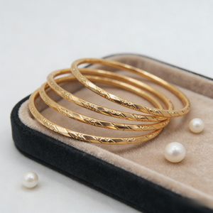<span class=keywords><strong>Bracciale</strong></span> Sottile Placcato <span class=keywords><strong>Oro</strong></span> 18K dal Design Personalizzato alla Moda, Proveniente dal Cambogia, per Bambine - Product Image 3