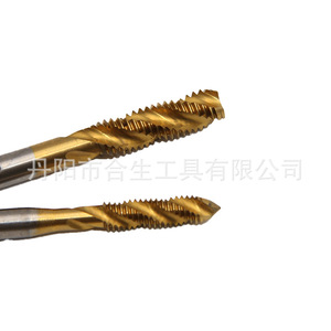 Macho de roscar de ranura espiral Mr Drill M3 M4 M5 M6 M8 M10 M12 con revestimiento de titanio para roscado de acero - Product Image 4
