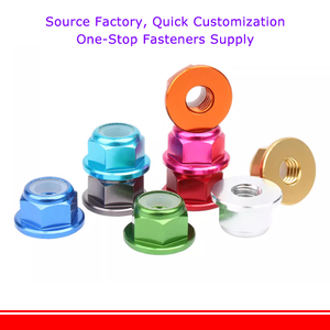 Nhôm động cơ vít <span class=keywords><strong>Nuts</strong></span> Nylon chèn tự khóa mặt bích Nut cho RC FPV đua bay không người lái 2205 2206 2207 M2 M3 M4 M5 M6 M8 động cơ - Product Image 4