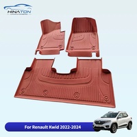 Tapis de sol de voiture 3D TPE inodores, tapis de coffre pour Renault Kwid 2022-2024, accessoires, tapis