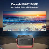 YDH-hy300 Art 2026 Produk Terbaru Android 11 4K 1GB+8GB 500ANSI Proyektor Portabel dengan Dukungan Power Bank untuk Penggunaan di Rumah dan Luar Ruangan