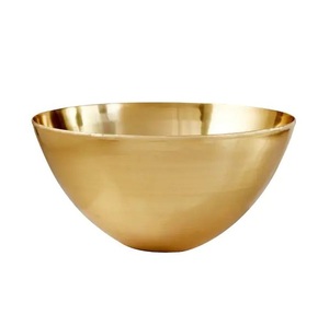 High Quality Modern Luxury Aluminum Metal Bowl Sustainable Eco-Friendly Durable Gold Handmade Tabletop Decor Hammered Design - Product Image 5