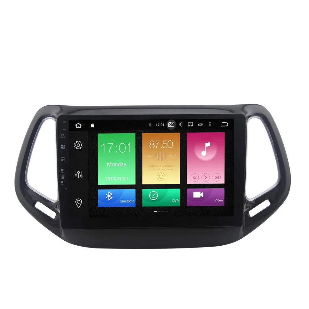 ZESTECH 10.1'' Car Radio Coche Pantalla Accesorios Coche For Jeep Compass 2018 2019 Android 10.0 4+64GB Car Multimedia Stereo