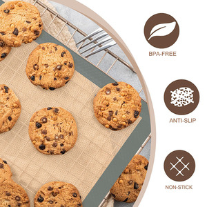 Reusable <b>Silicone</b> <b>Baking</b> Mat Non-Stick Food Safe <b>Silicone</b> Mats for Making Cookies Macaroons Bread - Product Image 3
