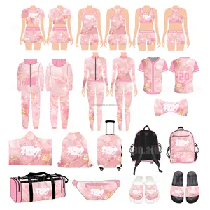 ChildrenCheerleading Uniform Girls Pink 1 Stop Customized Cheerleading Uniform Cheerleading Performance Set Cheerleading Bow