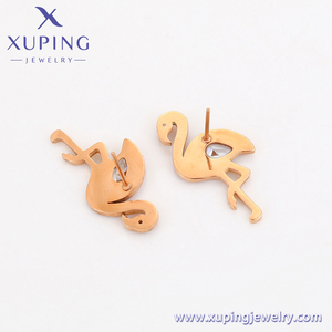 97797 <span class=keywords><strong>XUPING</strong></span> Joyería Al Por Mayor Aretes De Acero Inoxidable Chapados En Oro Joyería De Moda Para Mujer - Product Image 5