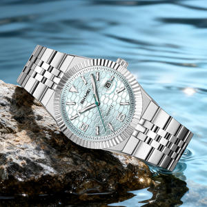 UMS Mode Hochwertige Herren-Businessuhr mit Edelstahlarmband, Kalender, Leuchtzeigern und 30M Wasserdichtigkeit, Quarzuhr - Product Image 2