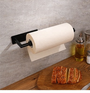 WEKIS Soporte de Papel Higiénico de Viaje en <span class=keywords><strong>Color</strong></span> Negro Soporte Impermeable para Papel Higiénico Soporte para Toallas con Efecto de Amortiguación - Product Image 4