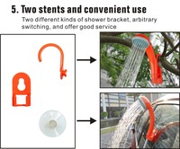 Douche de camping portable rechargeable par USB, pulvérisateur de bidet pour extérieur, piscine et voyage