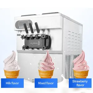 Kahve dükkanı dondurma makinesi ticari yumuşak hizmet dondurma yapma makinesi 25L yumuşak ev dondurma yapma makinesi