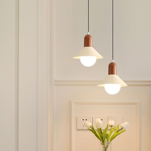 Hiện đại đơn giản kem phong cách sắt Đèn chùm cho phòng ngủ Macaron Cafe Bar nhà hàng 4000K ấm trắng trung <span class=keywords><strong>Internet</strong></span> người nổi tiếng - Product Image 2