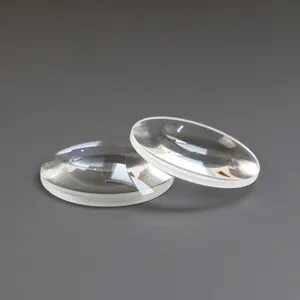 Lente convexo plana sem revestimento, lente visor de fundo para quartzo óptico k9 bk7 de diâmetro 50mm de espessura central 8.2mm de espessura borda 2.9mm