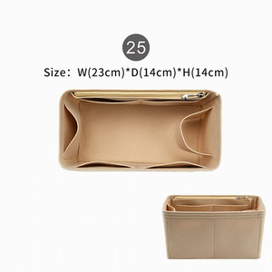 Factory Custom Open Fashion Felt Bag Organizer for Large Capacity Makeup <strong>Handbag</strong> <strong>Insert</strong>, Customizable for Cosmetic Storage - Product Image 2