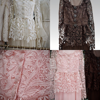 Ensemble de robe élégante en dentelle florale rose luxueuse, tenue formelle élégante pour femmes en deux pièces, pour les invités de mariage, tenue de fête, sur mesure pour le Ramadan