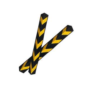 Protector de esquina reflectante en forma de L, 800mm 1000mm Columnas de estacionamiento <span class=keywords><strong>y</strong></span> Protector de paredes de garaje, Protector de esquina de <span class=keywords><strong>pared</strong></span> de goma - Product Image 3