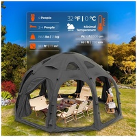 Grande tente de camping gonflable de luxe en toile Oxford pour l'extérieur, tente dôme gonflable pour le camping