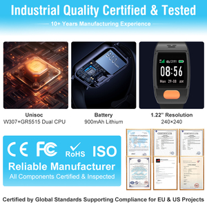 L20PRO <span class=keywords><strong>Montre</strong></span>-bracelet intelligente avec écran TFT Bouton SOS pour le positionnement des personnes âgées. - Product Image 5