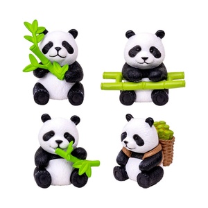 Resin <b>Bamboo</b> Panda Statue Diy Home Kawaii Room Decoration Mini fairy Garden Decoration Accessories Modern Children's Birthday - Product Image 6