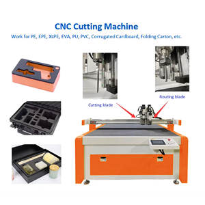 Machine de découpe à lame vibrante à plat automatique numérique pour <span class=keywords><strong>mousse</strong></span> EVA/EPE, feutre, fibre de carbone, contrôle PLC/CNC, haute précision - Product Image 5