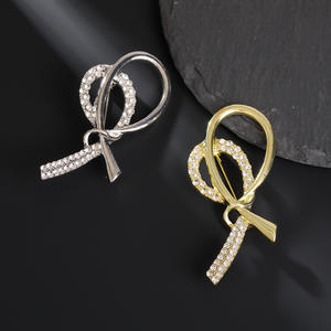 เข็มกลัดรูปโบว์ ชุบทอง ทำจากโลหะผสม สำหรับงานแต่งงาน งานหมั้น และงานปาร์ตี้ - สำหรับทุกเพศ - Product Image 6