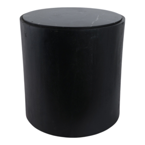 Tavolino cilindrico in marmo, tavolino moderno con piano in marmo per soggiorno e piccoli spazi - Product Image 2