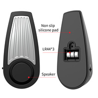 Alarme antivol 130 dB avec sirène et capteur de vibration, cale de porte portable pour la sécurité domestique, bloque-porte anti-courant d'air en caoutchouc