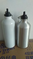 Bouteille d'eau publicitaire pour le sport de plein air, vélo de montagne, en aluminium écologique à simple paroi avec logo personnalisé