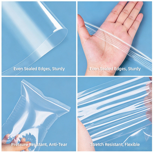 <span class=keywords><strong>Sacchetti</strong></span> Richiudibili in <span class=keywords><strong>Plastica</strong></span> Trasparente 0,1mm con Stampa Personalizzata, Buste Durevoli con Chiusura a Zip per Alimenti, Stampa Rotocalco - Product Image 2