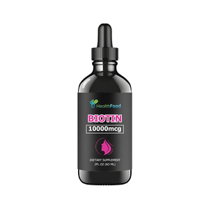 Gouttes liquides de biotine personnalisées en gros, 10000 mcg, pour soutenir la fermeté de la peau, produits de beauté, boisson aux gouttes de biotine - Product Image 1
