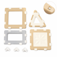 Panneaux de construction magnétiques créatifs, blocs modulaires avec roues pour la création de grandes maisons, châteaux et voitures