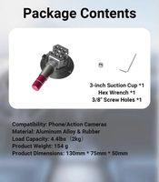 Ventouse de débosselage de carrosserie en aluminium de 3 pouces avec filetage M6 M8 1/4 po, outil de réparation de bosses de voiture, couleur argent