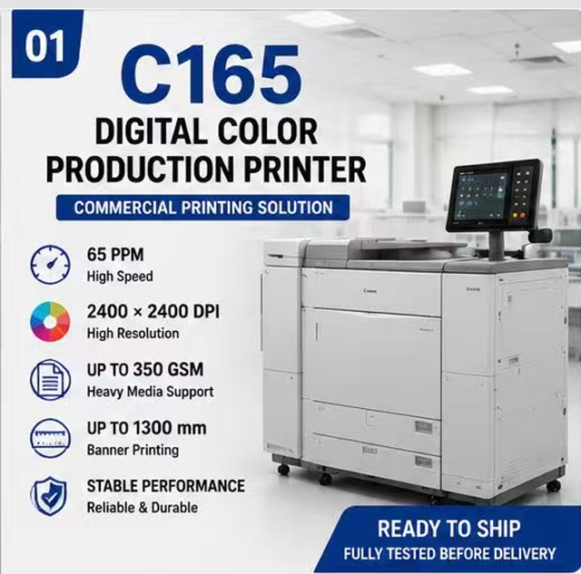 C165 Digital Color Production Printer Commercial Printing Machine 65ppm Graphic Printing Press Japan