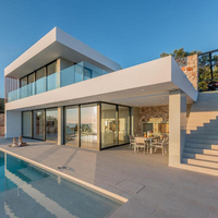 Villa moderne à deux étages, livraison rapide, solution tout-en-un, luxe, entièrement préfabriquée en béton préfabriqué, maison modulaire préfabriquée