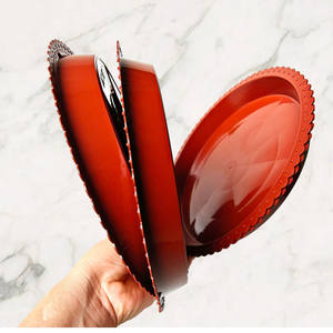 Bandeja de plástico con borde de encaje 220, base móvil para maceta, almohadilla para base de maceta, bandeja pequeña para maceta - Product Image 2