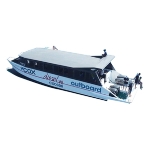Nouveau bateau touristique à moteur essence/gazole en aluminium de 15m*5m, catamaran ferry rapide pour 60 passagers, pour le transport maritime - Product Image 1