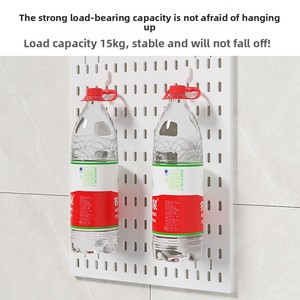 Support de rangement mural sans perçage exclusif transfrontalier organisateur combiné tableau perforé tableau mural de fitness <span class=keywords><strong>pour</strong></span> salle de bain - Product Image 3