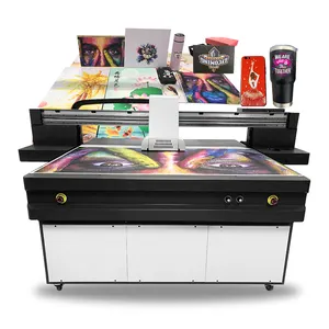 Jucolor newest A0 inkjet printer large printing i3200-U1 print head on leather glass wood acrylic tiles uv printer