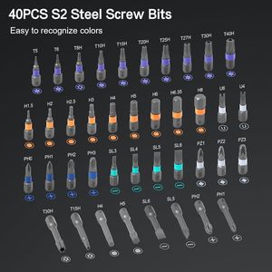 High Quality Steel Magnetic Screw <b>Bit</b> <b>Set</b> T Type Ratchet Handle Flat Head Torx Hex Multipurpose Hand Tools RS1 42 in 1 Ratchet S - Product Image 4