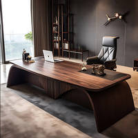 Scrivania Direzionale di Lusso per Manager, Elegante e Minimalista, Tavolo da Ufficio dal Design Semplice, Fornitura di Fabbrica