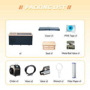 Sıcak Fırsat Ev Spa'ları Paslanmaz Çelik Malzeme Buz Banyosu Açık Hava Soğuk Dalma Küveti Soğutucu ile 1-2 Kişilik Kullanım İçin Uygundur - Product Image 6