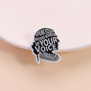Spilla Ispirazionale da Donna Giudice, Distintivo in Metallo che Incoraggia le Donne per Abbigliamento Moda UE e USA - Product Image 3