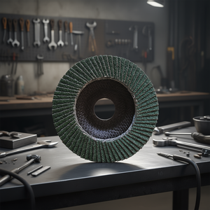 แผ่นขัดเซรามิกสีเขียวแบบแบน 115x22 มม. พร้อมแผ่นรองไนลอน สำหรับขัดโลหะ - Product Image 3