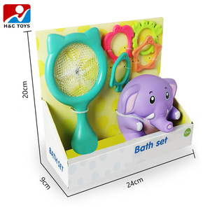 Jouet aquatique pour enfants, ensemble <span class=keywords><strong>de</strong></span> jeu <span class=keywords><strong>de</strong></span> <span class=keywords><strong>bain</strong></span> avec éléphant <span class=keywords><strong>de</strong></span> dessin animé, jeu <span class=keywords><strong>de</strong></span> lancer d'anneaux, filet <span class=keywords><strong>de</strong></span> pêche, jouets interactifs - Product Image 4